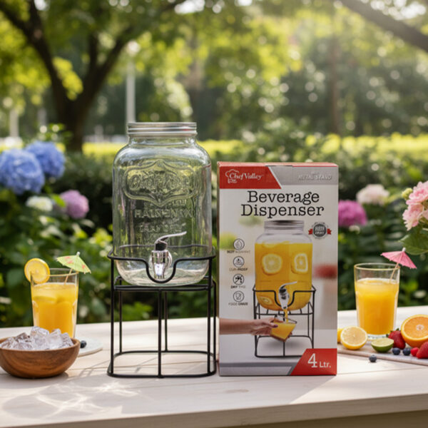 "4L SINGLE BEVERAGE DISPENSER WITH METAL
STAND-4"