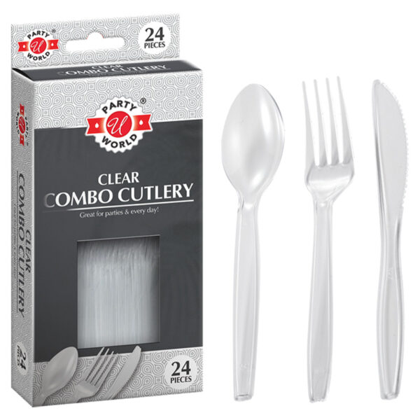 24CT CLEAR SPOON CUTLERY IN BOX-24