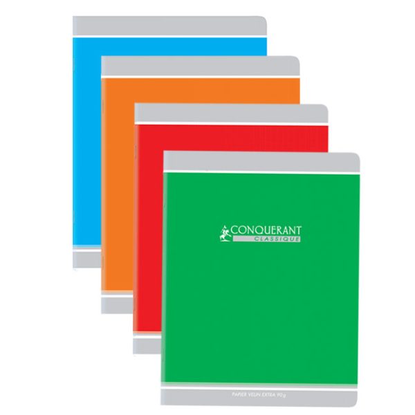 CAHIER CONQ 17*22 32P 90g 200/C