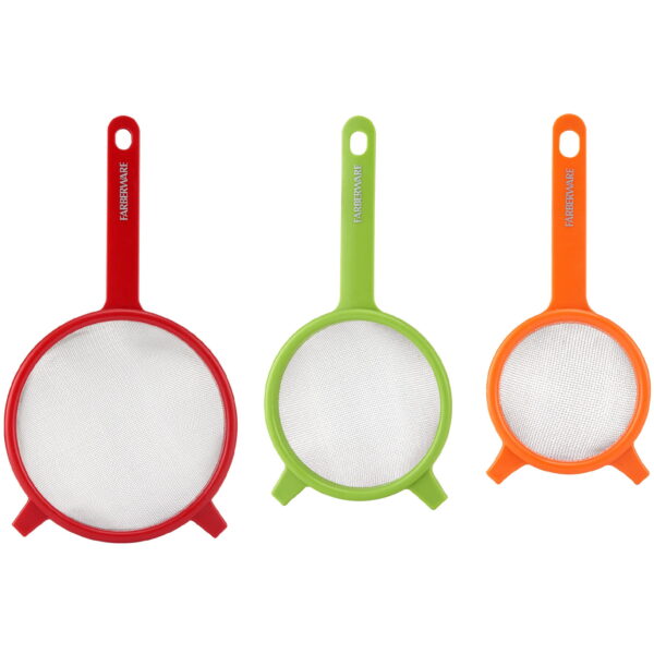 3pk Strainer Set- 2 Assorted Colors
70838