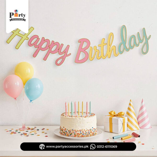 GARLAND HAPPY BIRTHDAY DECORATI