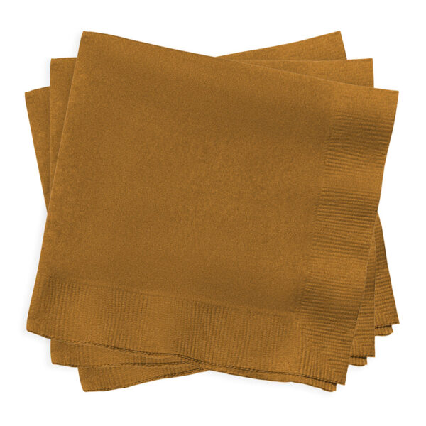 24ct 9.8"x9.8" GOLD BEVERAGE NAPKIN-36