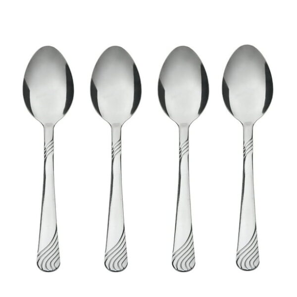 SIMPLY KITCHENWARE STAINLESS STEEL SPOON 7IN 4PC
Item # 26108