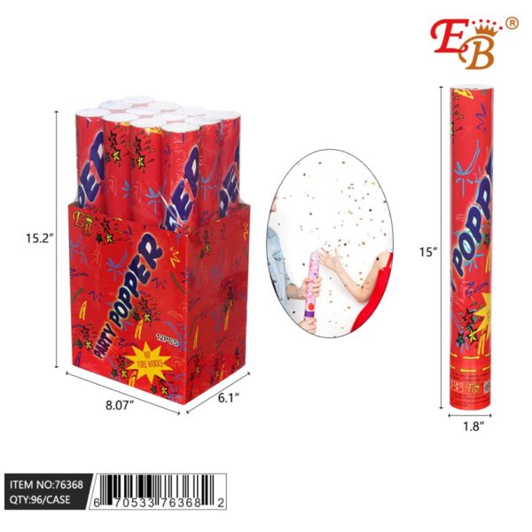 15'' PARTY POPPER 96*CS