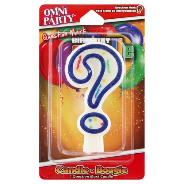 BIRTHDAY CANDLE QUESTION MARK A