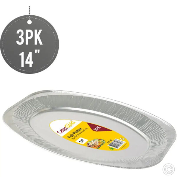 3PK 14"x10" OVAL TRAY WTH BLSTER PACK-48