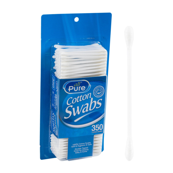 All Pure 350ct Plastic Cotton Swabs- 2.83"
76155