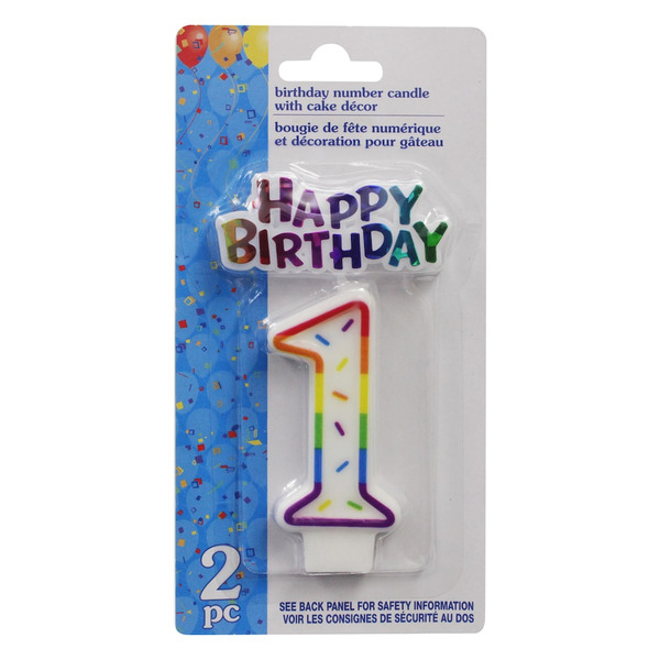 Happy Birthday Numbered Candles