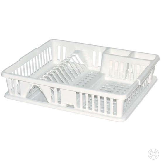 DISH DRAINER WHITE