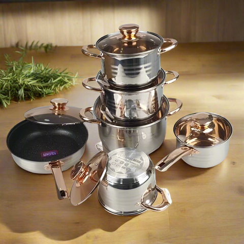 12Pcs S.S. Cookware Set 2Qt, 3Qt, 4Qt, 7Qt, 2Qt, 9.5" (2)
8942

12Pcs S.S. Cookware Set 2Qt, 3Qt, 4Qt, 7Qt, 2Qt, 9.5" (2)

Dimensions: 2.0QT (16 x 9.5CM) Saucepan, 2.0QT (16 x 9.5CM) Casserole, 3.0QT (18 x 10.5CM) Casserole, 4.0QT (20 x 12.5CM) Casserole , 7.0QT (24 x 14.5CM) Casserole, 9.5" (24 x 7.5CM) Frypan