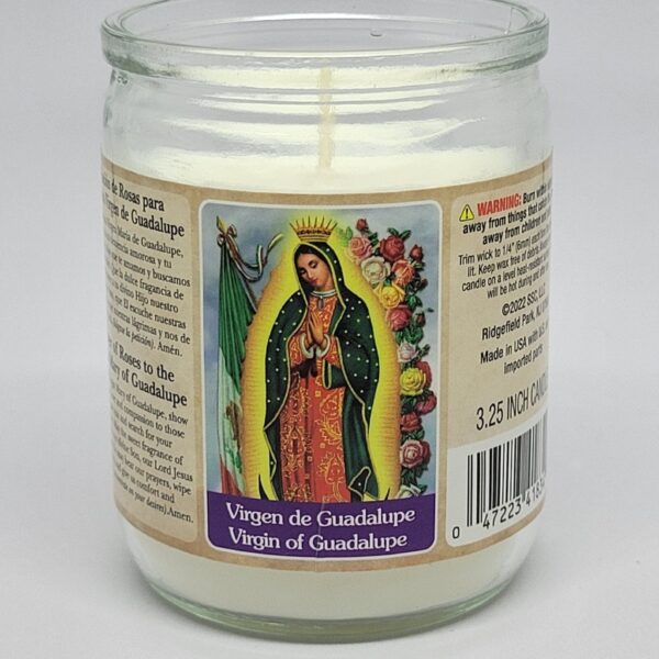 CANDLE RELIGIOUS 3.25 OUR LADY GUADALUPE