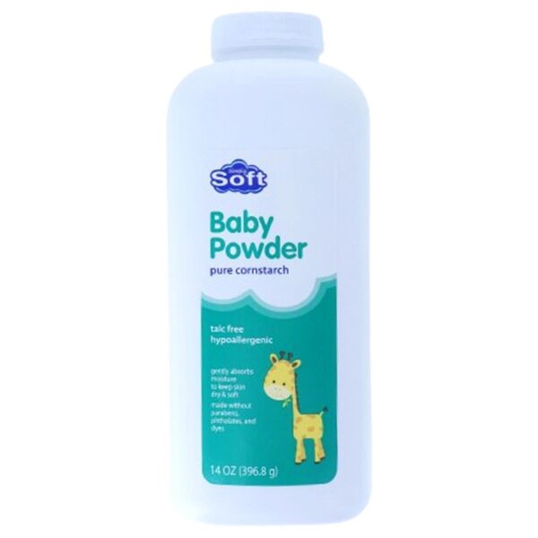 SIMPLY SOFT BABY POWDER 14 OZ CORNSTARCH