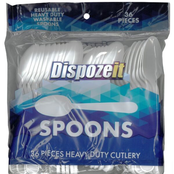 DISPOZE-IT PLASTIC CUTLERY 36CT