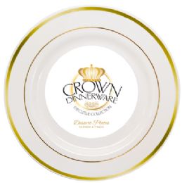 CROWN LUNCH PLATE EXECUTIVE COLLECTION 9IN 10PK GOLD
Item # 84380