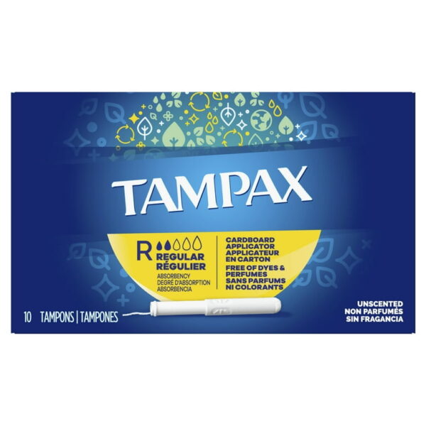 TAMPAX TAMPON 10 CT REGULAR 14644