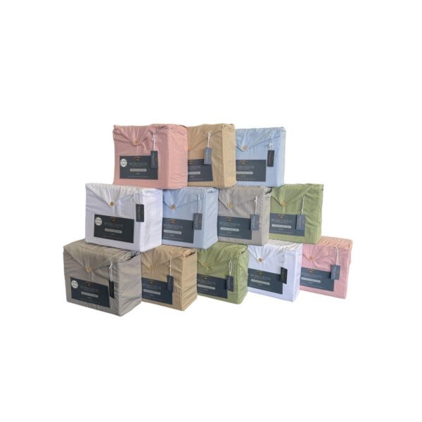 PRE-WASHED MICROFIBER 4PC SHEET SET -QUEEN - 12/BOX