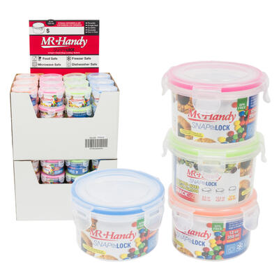 Mr. Handy Food Container W/ Lid- 11.8oz
49448