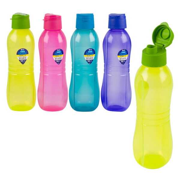 Water Bottle W/ Flip Top- 1 liter- 4 Assortments
54641