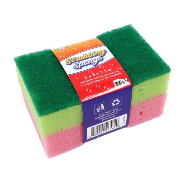 EZDUZZIT SCRUBBING SPONGE 5X3X1.5IN 2PK ASSORTED COLORS
Item # 26584