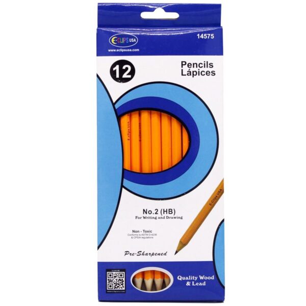 ECLIPS PENCIL 12CT #2 SHARPENED, BOXED
Item # 552028