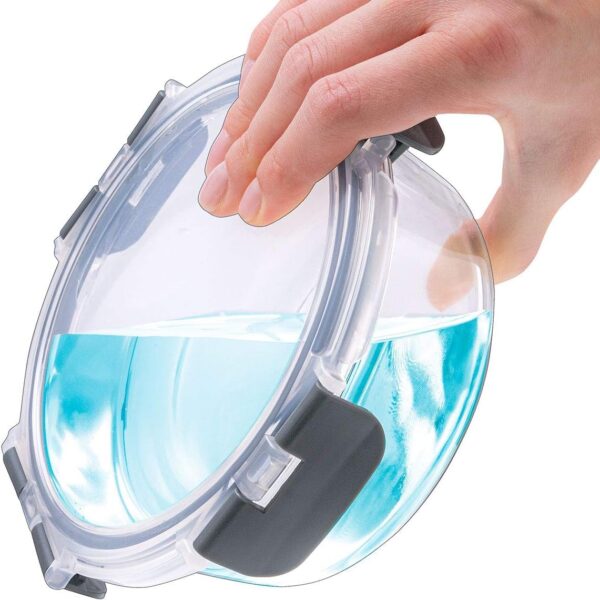 ROUND GLAS FOODCONTNRW/VENT LID 22OZ-24