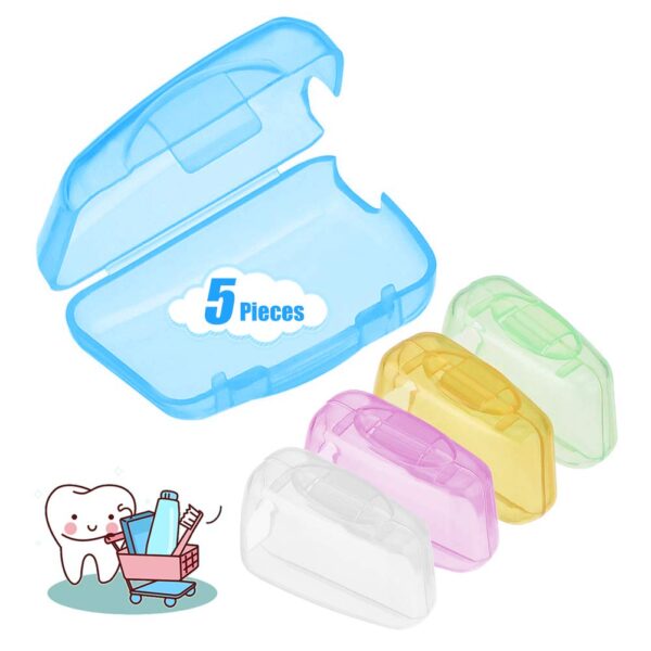 FRESH START TOOTHBRUSH HEAD COVER 5 CT ASSORTED COLORS