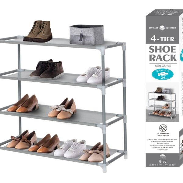 Grey - 4-Tier Non-Woven Shoe Rack, Holds 24 Shoes (6)
6920-GR

Grey - 4-Tier Non-Woven Shoe Rack, Holds 24 Shoes (6)

Dimensions: 58x27.5x73cm
