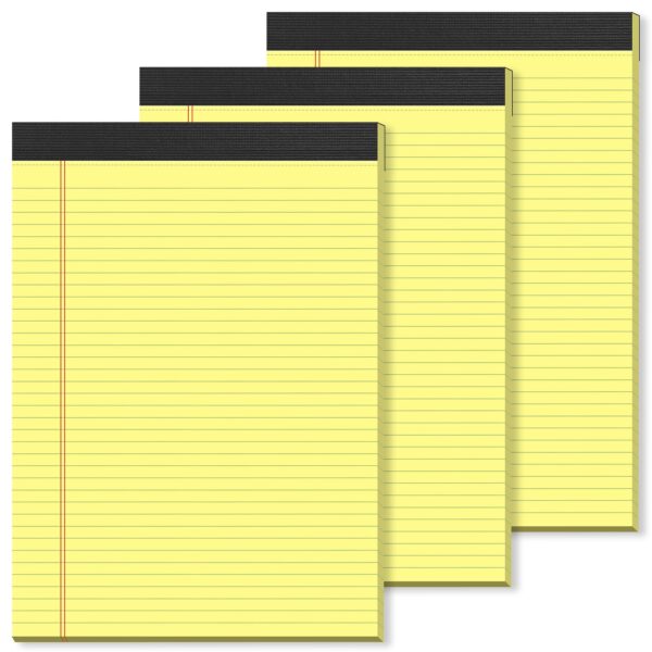 pads 8 1/2 X 11 yellow 6
/pk