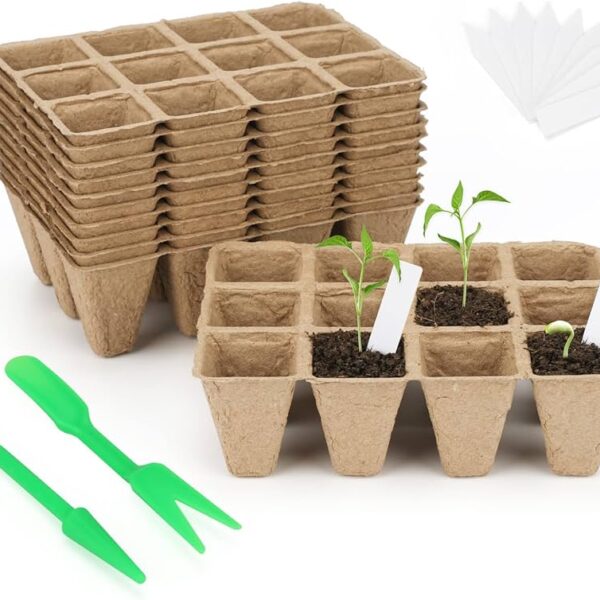 PLANT SEED POT 12PC W/SHRINK WR