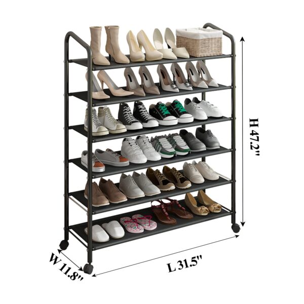 Grey - 6-Tier Non-Woven Shoe Rack, Holds 60 Shoes (6)
6940-GR

Grey - 6-Tier Non-Woven Shoe Rack, Holds 60 Shoes (6)

Dimensions: 100x27.5x107cm