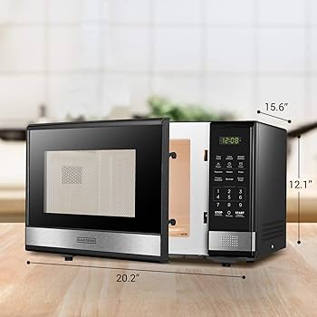 Black + Decker EM031 Microwave Oven 1.1 Stainless Steel