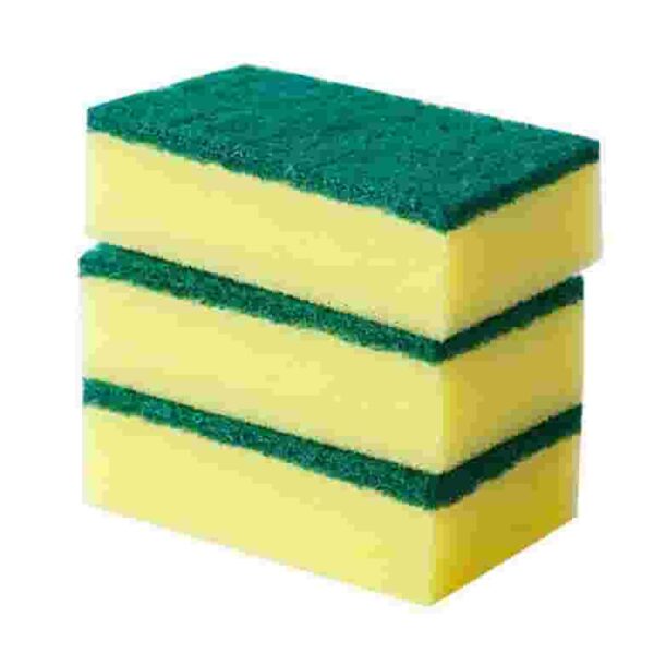 PRIDE SCRUBBING SPONGE 5.5 X 3.75 IN 3 CT 13318