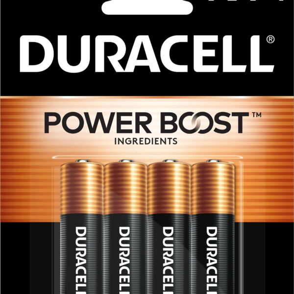 DURACELL BATTERIES AAA4 COPPERTOP