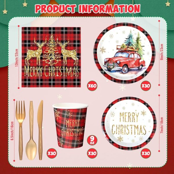 CHRISTMAS PAPER TABLEWARE DISPLAY-156