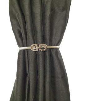 CURTAIN BUCKLE- 2D SPRING- GOLD/SILVER-96/BOX