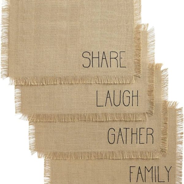 PLACEMAT SET,4PK 13""X19"RECT SPRIN 73826