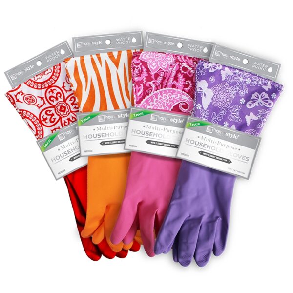 M DESIGNER LATEX GLOVES WITH PVC CUFF-36