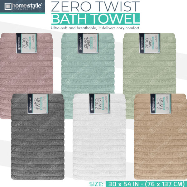 30x54 ZEROTWIST BATH TOWEL 14LBS - 12