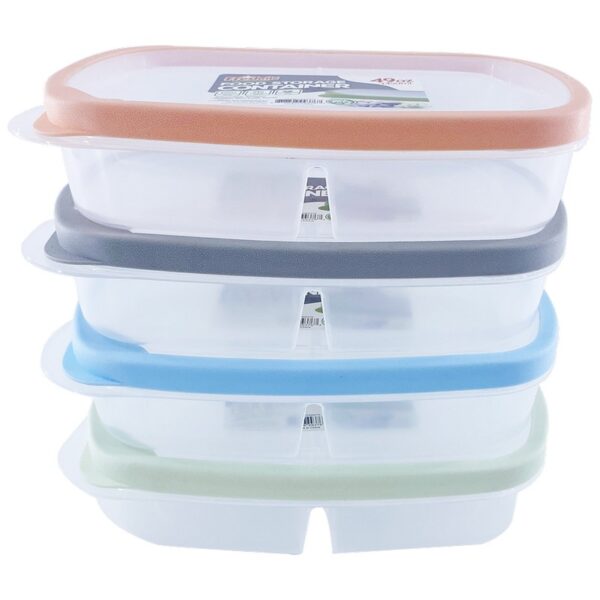1.45L COLORFUL RUBBER CONTAINER RECT-48