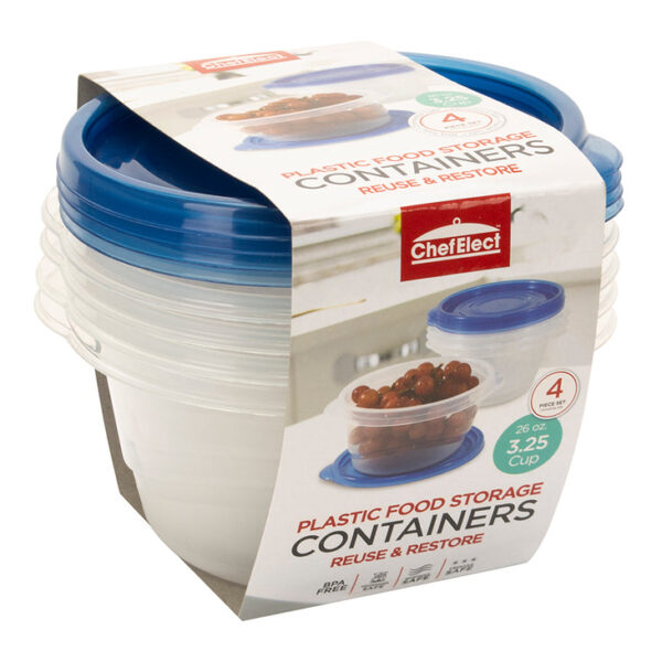 6pc Round Food Container Set- 30oz
57857