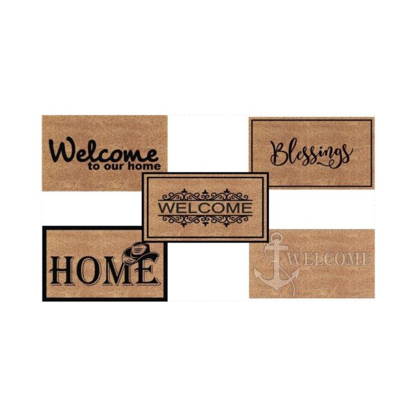 "ASSORTED MATS - PVC NATURAL PRINTED
18X30 10/BOX"