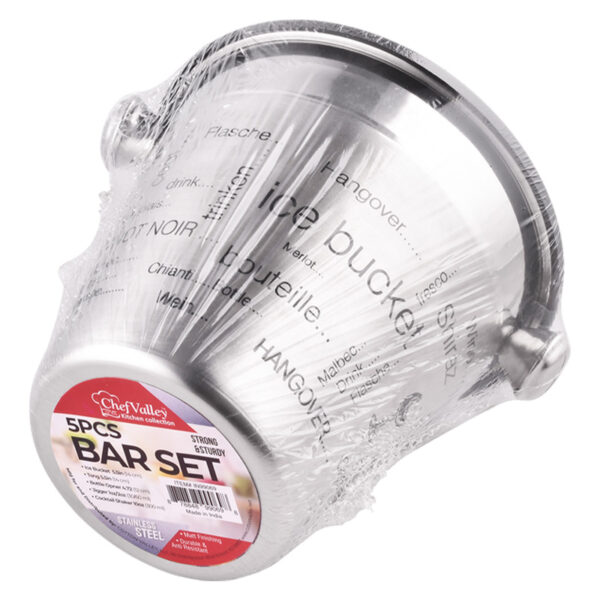 5PCS BAR SET WITH PRINTED PUCKET - 12