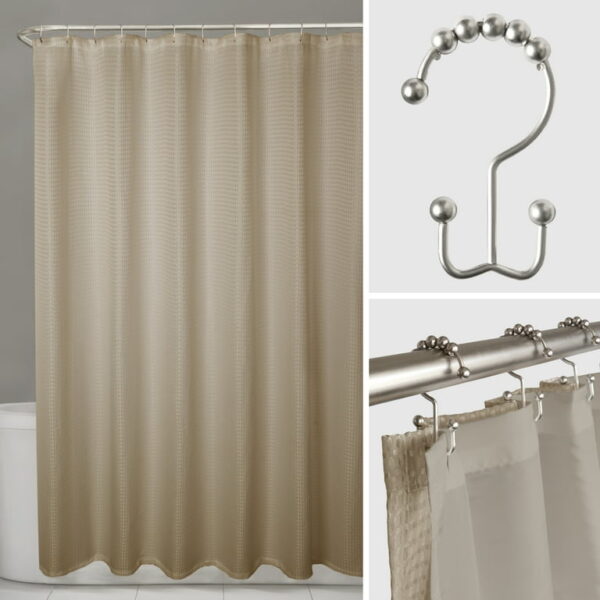 14PCS SHOWER CURTAIN SET ASST - 12