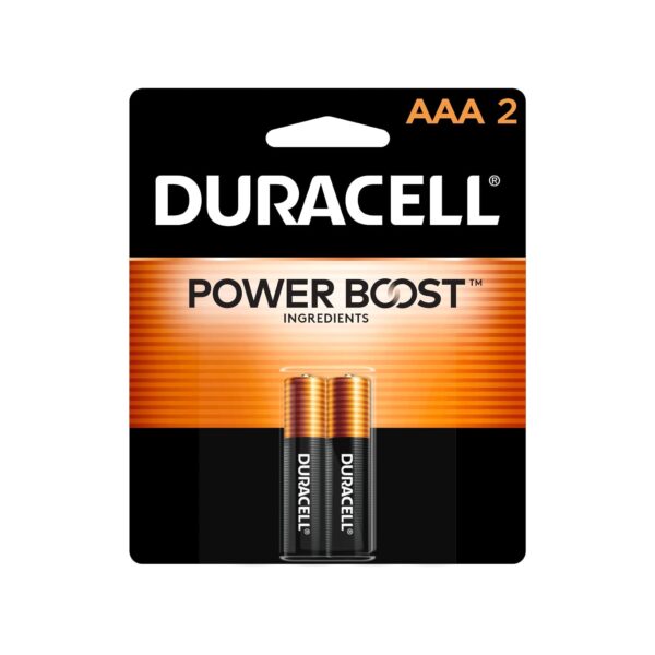 DURACELL BATTERIES AAA2 COPPERTOP