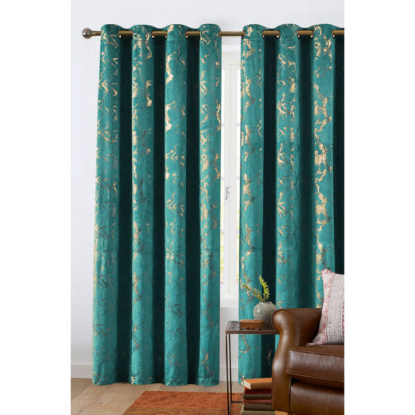 "BRIDGE PRINTED VELVET- BLACKOUT PANEL
WITH GROMMETS (53 X 84) - 24/BOX"