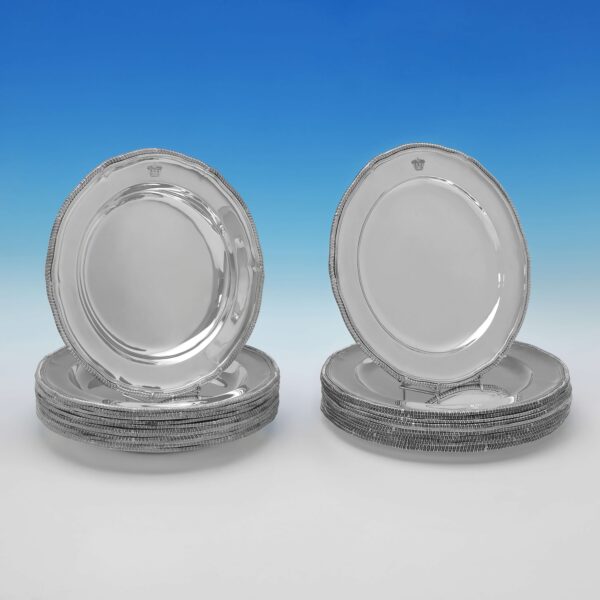 2 Piece 12"" Silver Plater Set
