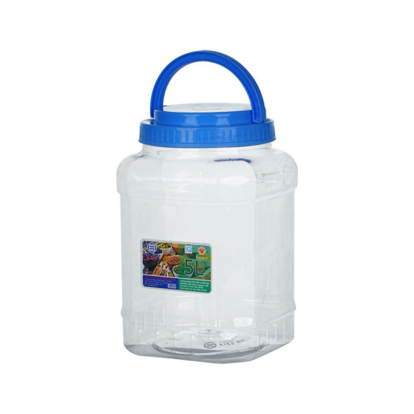 NUVALU PLASTIC JAR SQUARE HANDL