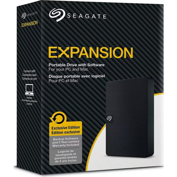 Seagate Expansion STKM1000400 - Hard drive - 1 TB
Seagate
external (portable)
USB 3.0
black
with Seagate Rescue Data Recovery