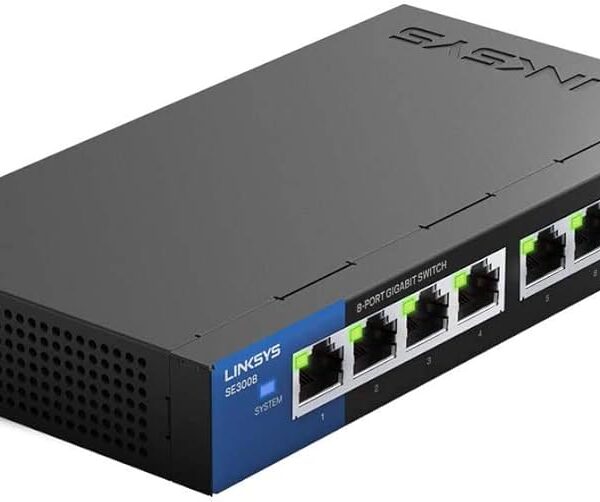 Linksys SE3008 - Switch - unmanaged
Linksys
8 x 10/100/1000
desktop, wall-mountable