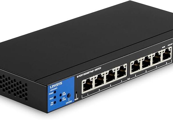 Linksys LGS310MPC - Switch - smart
Linksys
8 x 10/100/1000 (PoE+) + 2 x Gigabit SFP
desktop
PoE+ (110 W)
AC 100/240 V
TAA Compliant